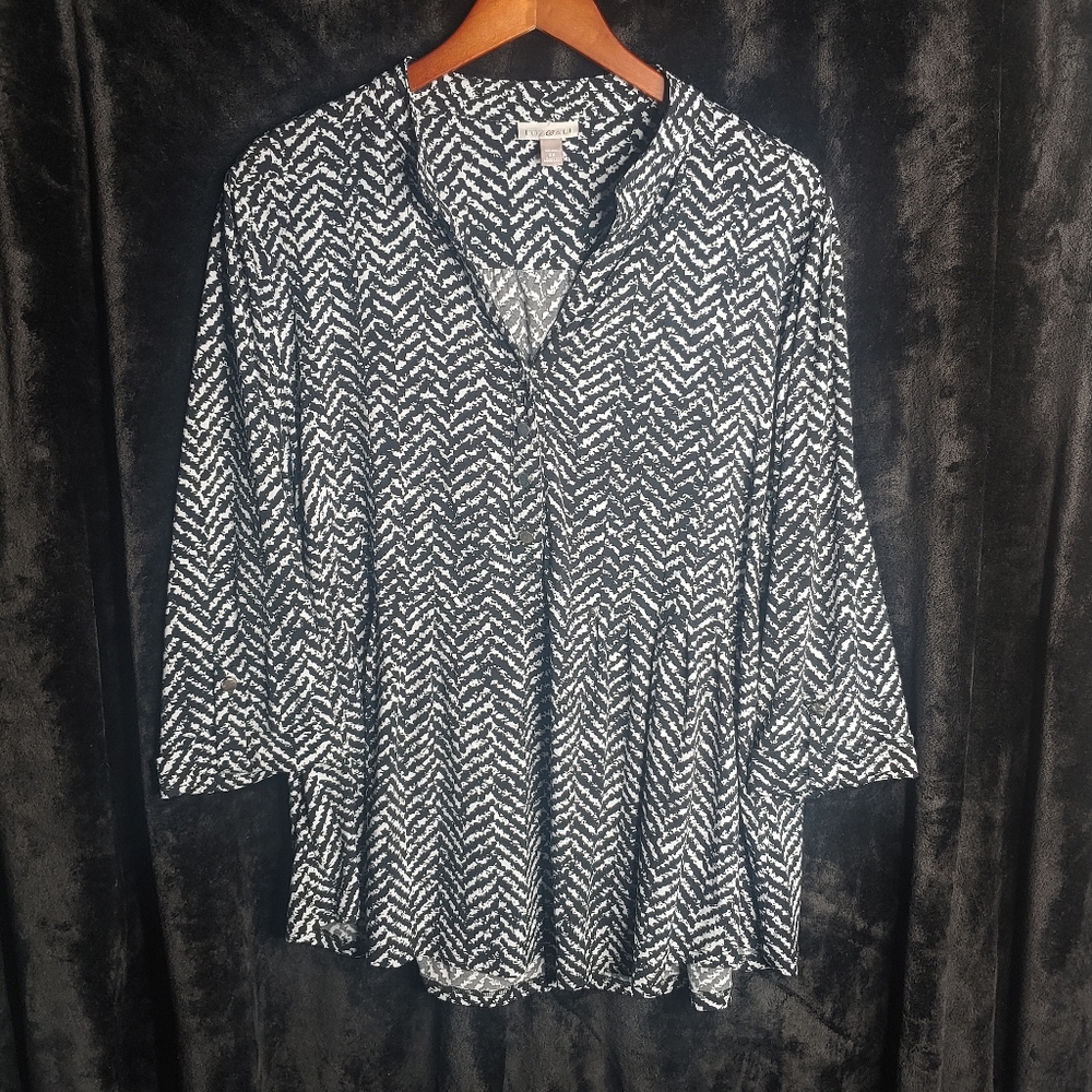 Roz & Ali 3/4 sleeve top